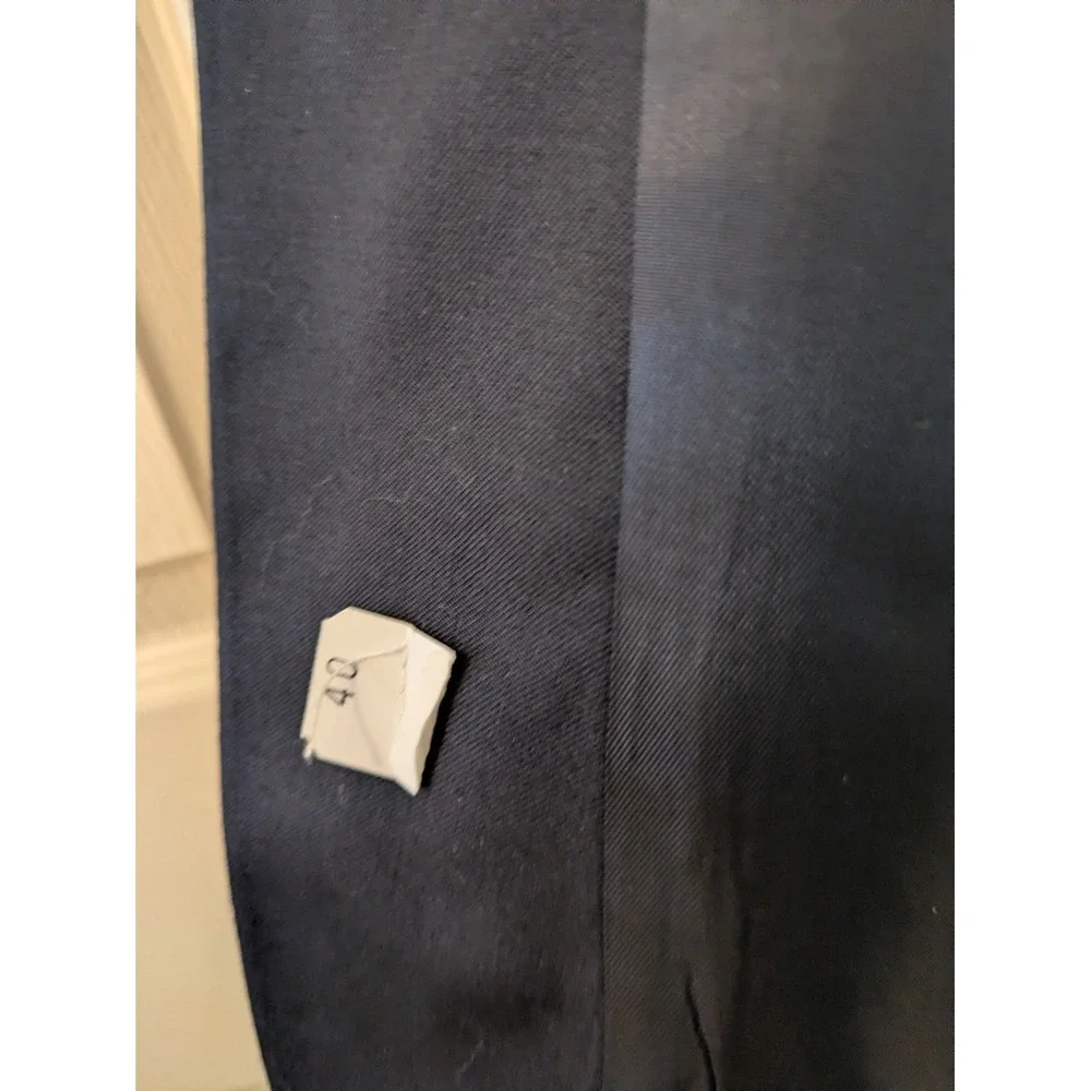 Joseph & Feiss Blazer 100% WOOL Sport Coat Navy Gold‎ Crest Canada Nautical 39R
